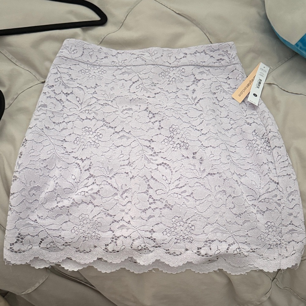 Aqua lavender skirt